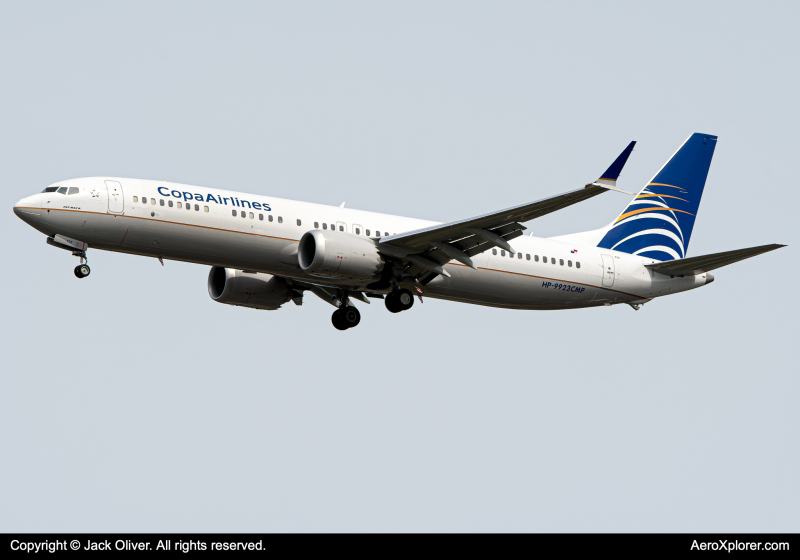 Photo of HP-9923CMP - Copa Airlines Boeing 737 MAX 9 at JFK on AeroXplorer Aviation Database