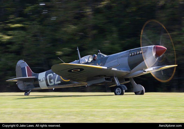 Photo of N730MJ - PRIVATE Supermarine Spitfire at 42VA on AeroXplorer Aviation Database