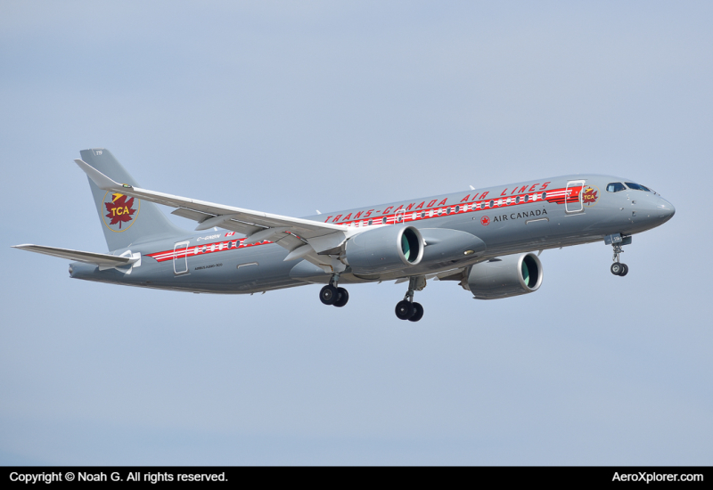 Photo of C-GNBN - Air Canada Airbus A220-300 at YYZ on AeroXplorer Aviation Database