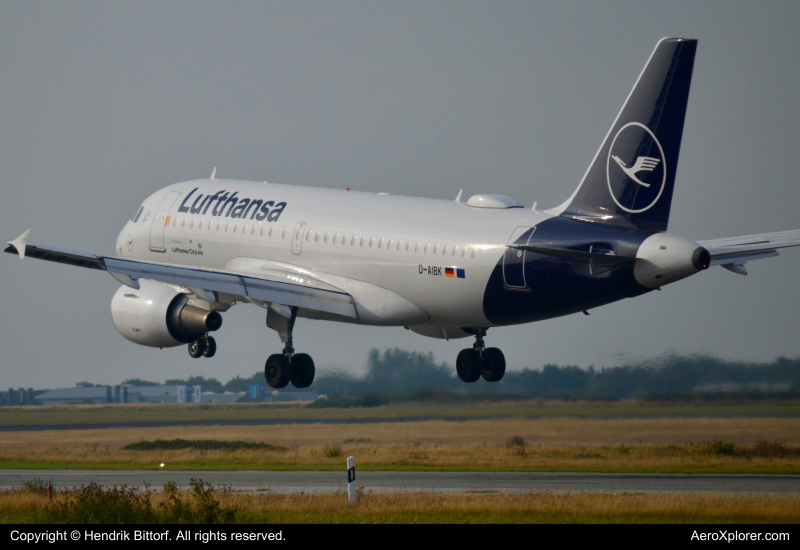 Photo of D-AIBK - Lufthansa CityLine Airbus A319 at GWT on AeroXplorer Aviation Database