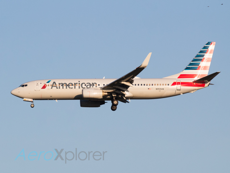 Photo of N959AN - American Airlines Boeing 737-800 at DFW on AeroXplorer Aviation Database
