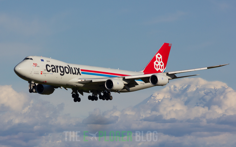 Photo of LX-VCA - Cargolux Boeing 747-8F at SEA on AeroXplorer Aviation Database