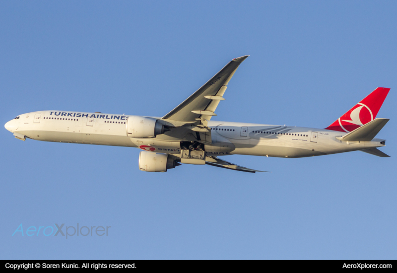 Photo of TC-JJR - Turkish Airlines Boeing 777-300ER at SFO on AeroXplorer Aviation Database