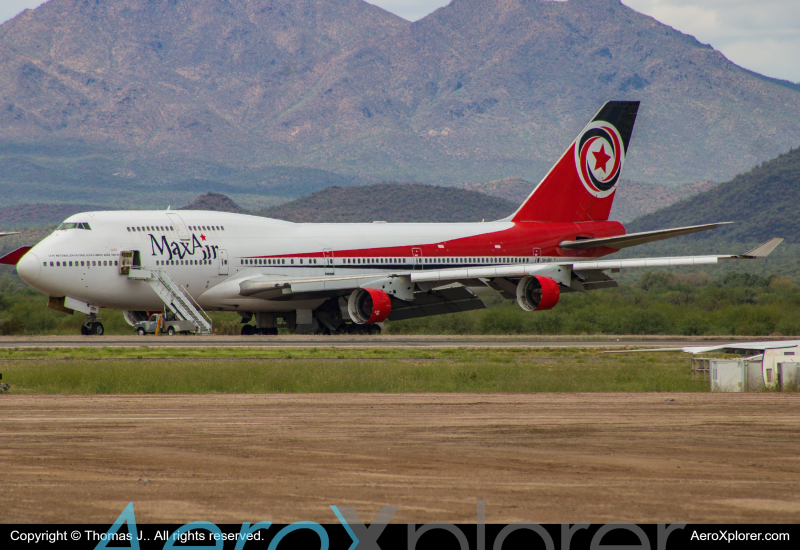 Photo of 5N-DSK - Max Air Boeing 747-400 at MZJ on AeroXplorer Aviation Database