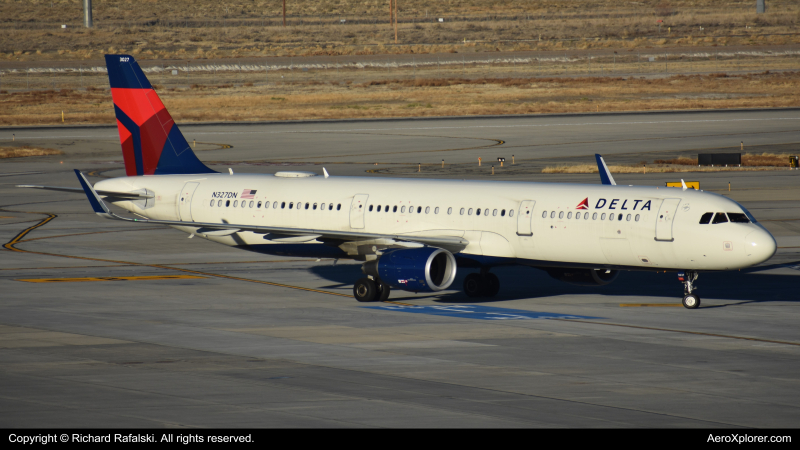 Photo of N327DN - Delta Airlines Airbus A321-200 at SLC on AeroXplorer Aviation Database