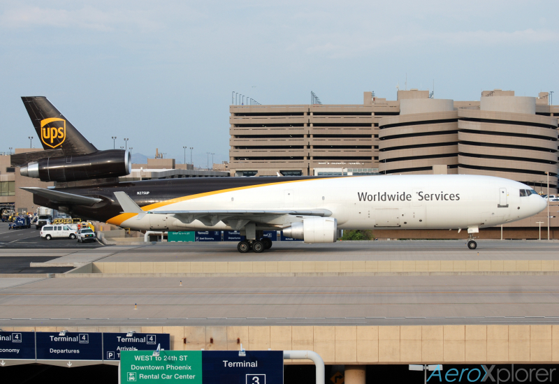 Photo of N275UP - United Parcel Service McDonnell Douglas MD-11F at PHX on AeroXplorer Aviation Database