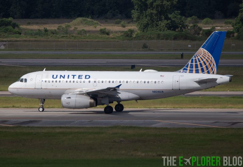 Photo of N824UA - United Airlines Airbus A319 at IAH on AeroXplorer Aviation Database