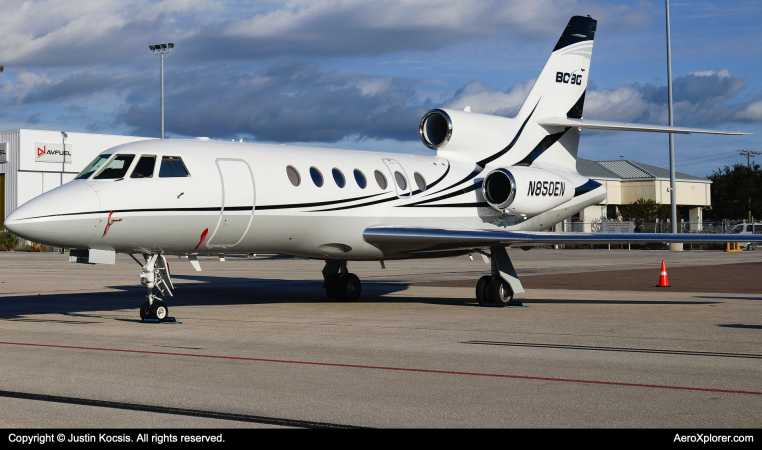 Photo of N850EN - PRIVATE Dassault Falcon 50 at TPA on AeroXplorer Aviation Database