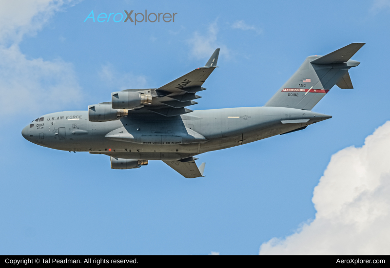 Photo of 00-0182 - USAF - United States Air Force Boeing C-17 Globemaster III at MRB on AeroXplorer Aviation Database
