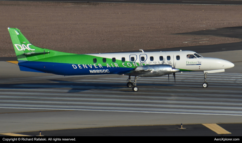 Photo of N885DC - Denver Air Connection Fairchild C-26 Metroliner at PHX on AeroXplorer Aviation Database