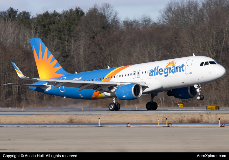 Photo of N256NV - Allegiant Air Airbus A320 at TOL on AeroXplorer Aviation Database