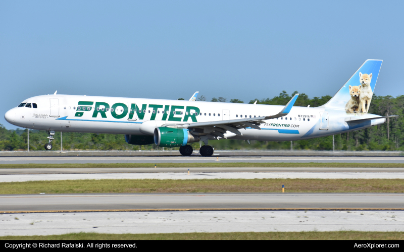 Photo of N721FR - Frontier Airlines Airbus A321-200 at MCO on AeroXplorer Aviation Database