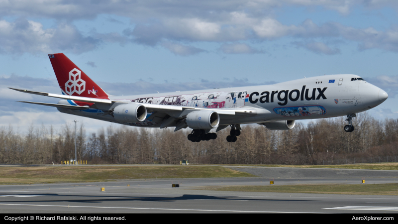 Photo of LX-VCM - CargoLux Boeing 747-8F at ANC on AeroXplorer Aviation Database