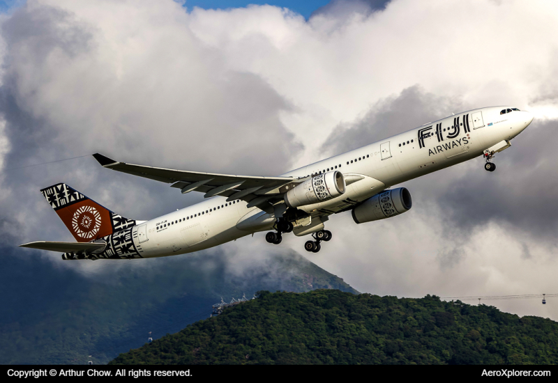 Photo of DQ-FJW - Fiji Airways Airbus A330-300 at HKG on AeroXplorer Aviation Database