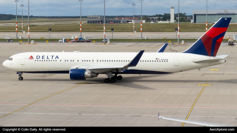Photo of N182DN - Delta Airlines Boeing 767-300ER at BER on AeroXplorer Aviation Database