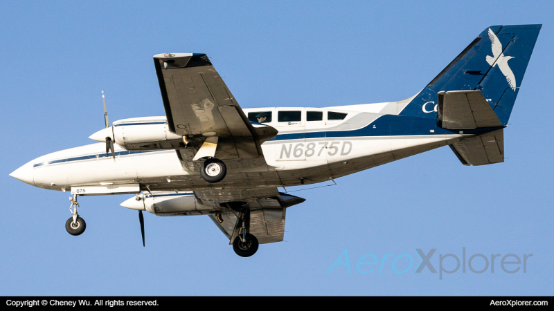 Photo of N6875D - Cape Air Cessna 402 at BOS on AeroXplorer Aviation Database