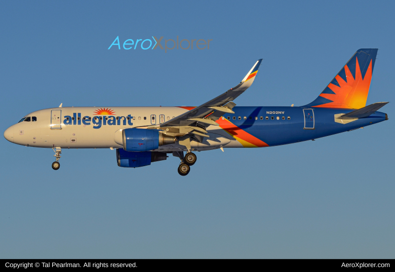 Photo of N202NV - Allegiant Air Airbus A320 at BWI on AeroXplorer Aviation Database