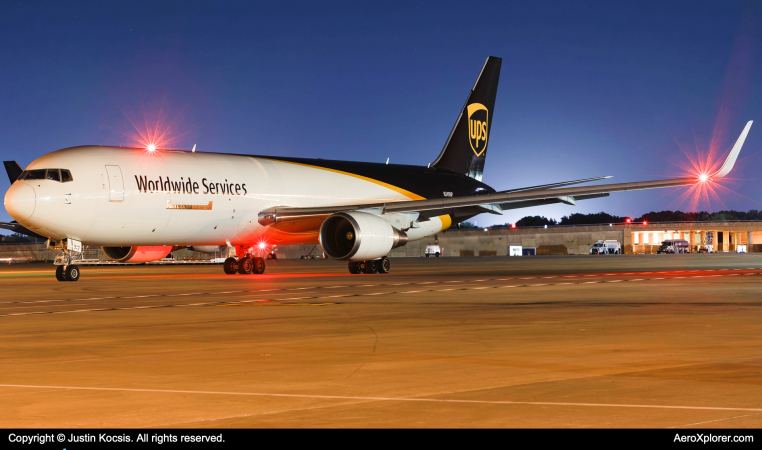 Photo of N349UP - United Parcel Service  Boeing 767-300F at ktpa on AeroXplorer Aviation Database