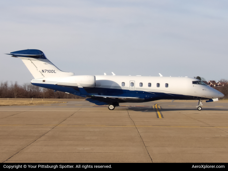 Photo of N710DL - PRIVATE  Bombardier Challenger 300 at AGC on AeroXplorer Aviation Database