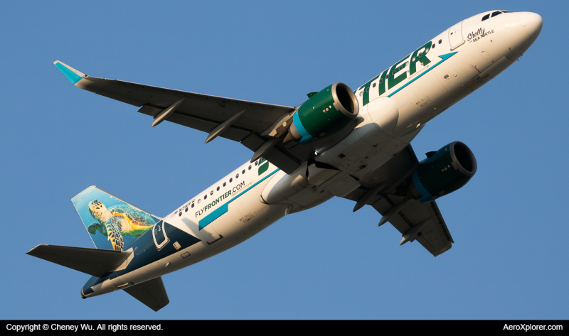 Photo of N316FR - Frontier Airlines Airbus A320NEO at DTW on AeroXplorer Aviation Database