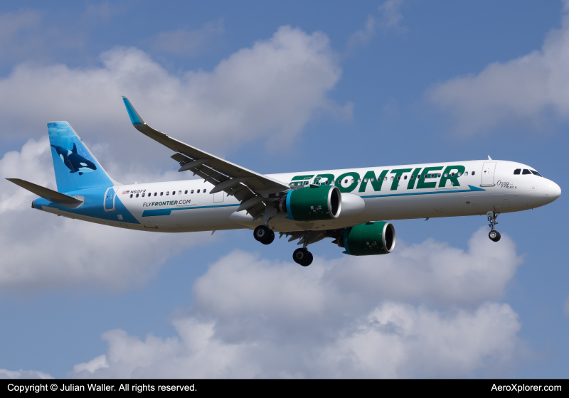Photo of N610FR - Frontier Airlines Airbus A321NEO at TPA on AeroXplorer Aviation Database
