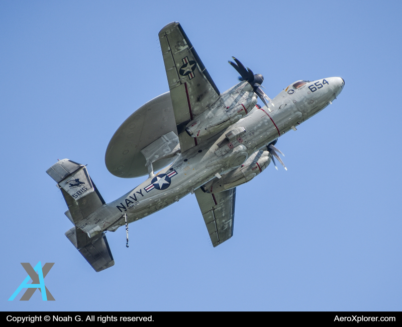 Photo of 5815 - USN- United States Navy Northrop Grumman E-2 Hawkeye at YXU on AeroXplorer Aviation Database