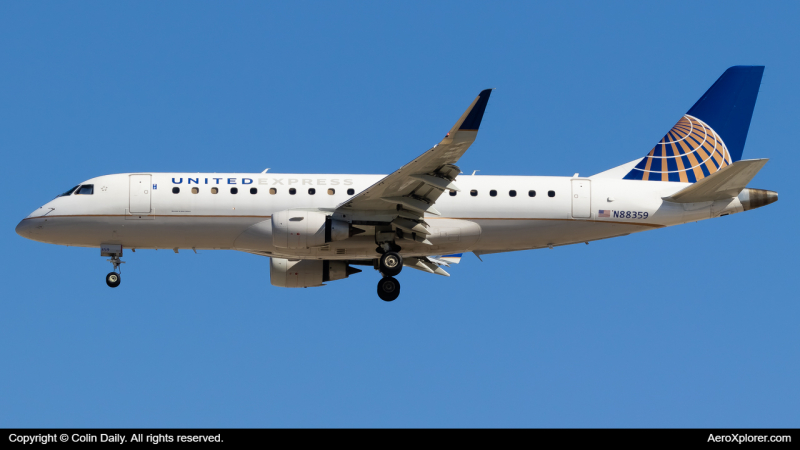 Photo of N88359 - United Express Embraer E175 at IAH on AeroXplorer Aviation Database