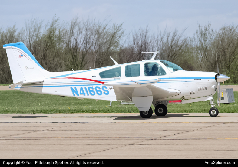 Photo of N4166S - Private  Beechcraft Bonanaza F33  at AGC on AeroXplorer Aviation Database