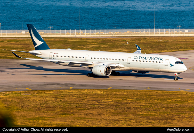 Photo of B-LXI - Cathay Pacific Airbus A350-1000 at HKG on AeroXplorer Aviation Database
