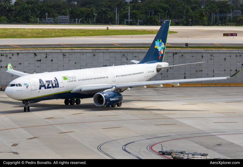 Photo of PR-AIW - Azul Airlines Airbus A330-200 at FLL on AeroXplorer Aviation Database