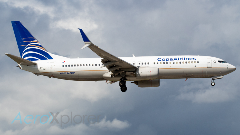 Photo of HP-1724CMP - Copa Airlines Boeing 737-800 at MIA on AeroXplorer Aviation Database