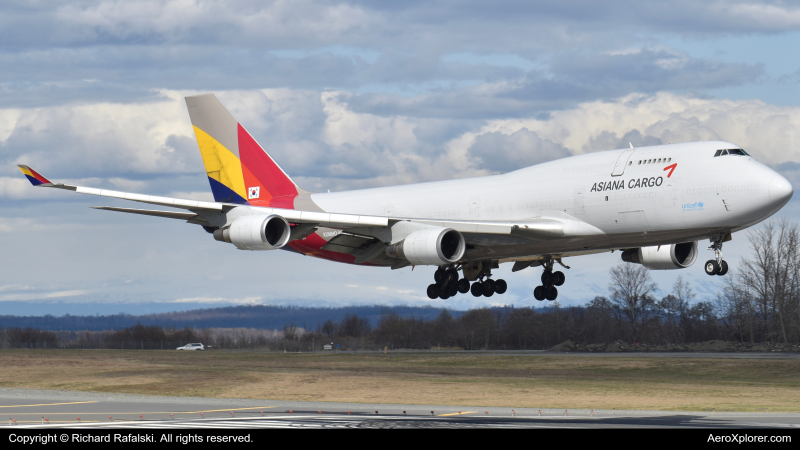 Photo of HL7421 - Asiana Airlines Cargo Boeing 747-400F at ANC on AeroXplorer Aviation Database