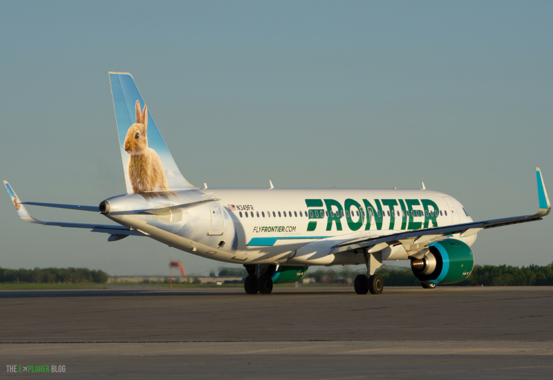 Photo of N349FR - Frontier Airlines Airbus A320 NEO at GRB on AeroXplorer Aviation Database