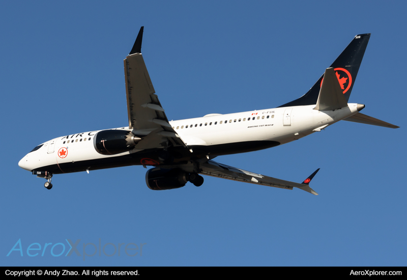 Photo of C-FSIL - Air Canada Boeing 737 MAX 8 at YVR on AeroXplorer Aviation Database
