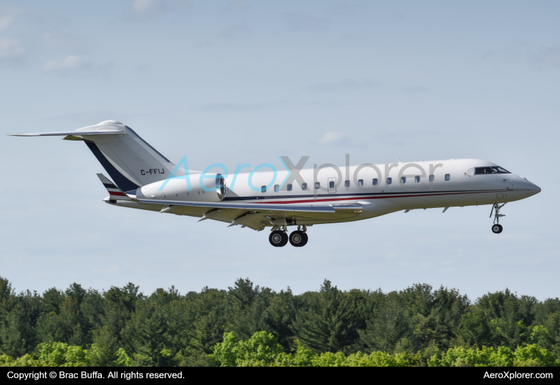 Photo of C-FFIJ - PRIVATE Bombardier Global 5000 at BED on AeroXplorer Aviation Database