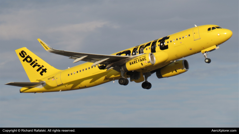 Photo of N651NK - Spirit Airlines Airbus A320 at MCO on AeroXplorer Aviation Database