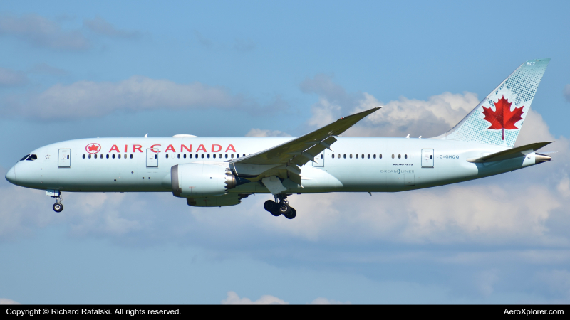Photo of C-GHQQ - Air Canada Boeing 787-8 at MCO on AeroXplorer Aviation Database