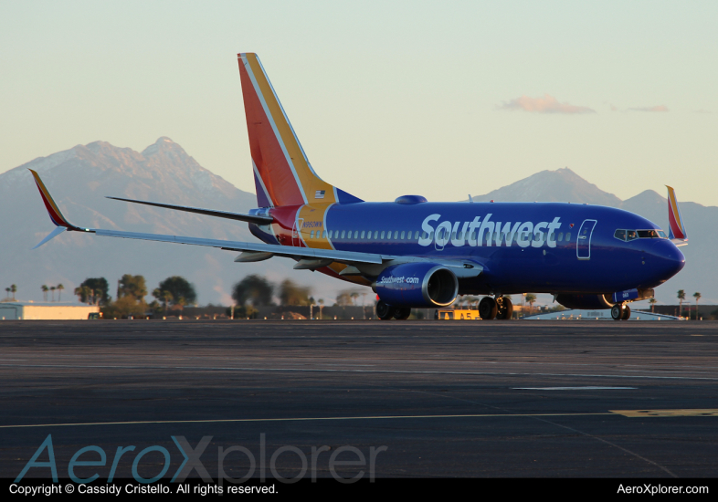 Photo of N960WN - Southwest Airlines Boeing 737-700 at TUS on AeroXplorer Aviation Database
