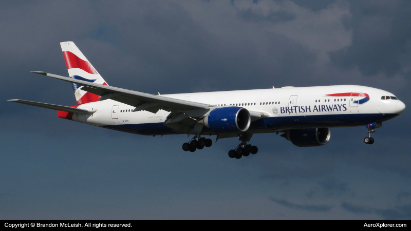 Photo of G-VIIV - British Airways Boeing 777-200ER at MCO on AeroXplorer Aviation Database