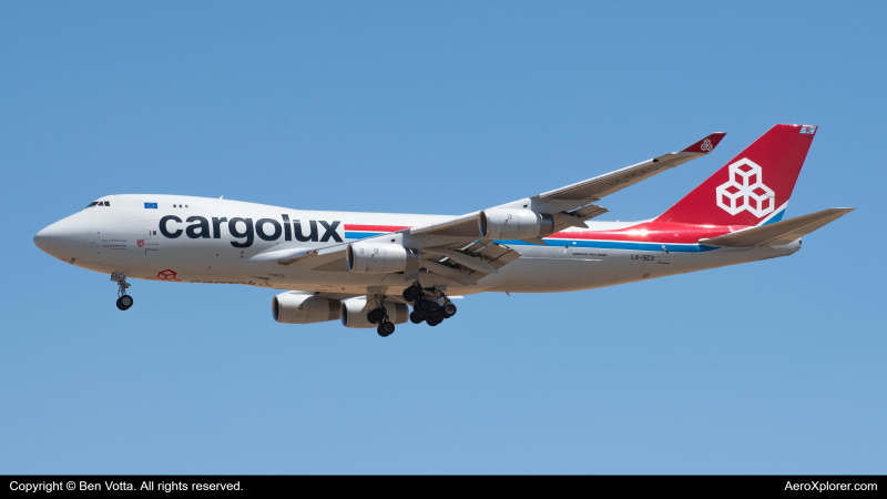 Photo of LX-SCV - CargoLux  Boeing 747-400F at DEN on AeroXplorer Aviation Database