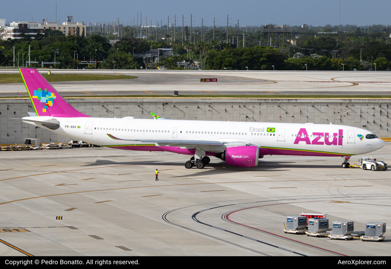 Photo of PR-ANV - Azul  Airbus A330-900 at FLL on AeroXplorer Aviation Database