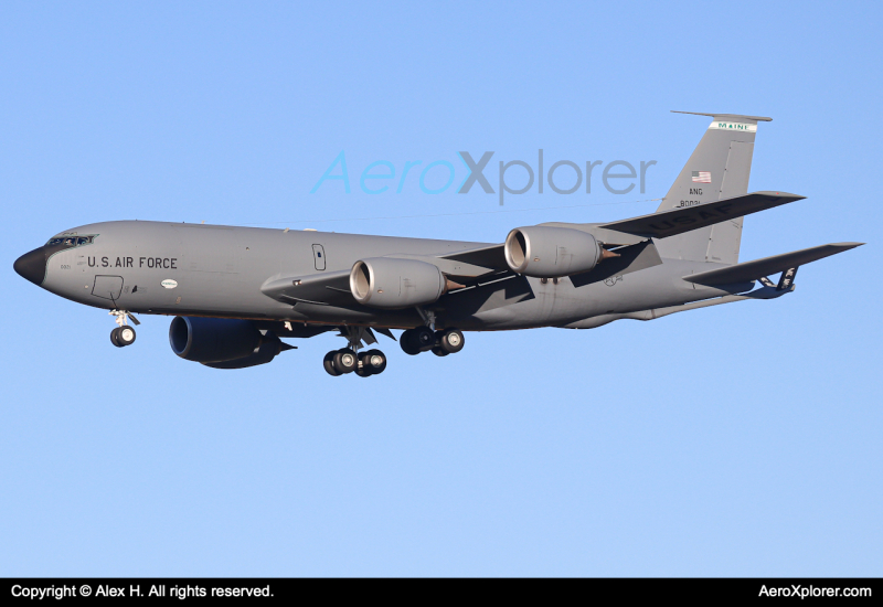 Photo of 58-0021 - USAF - United States Air Force Boeing KC-135 Stratotanker at MHT on AeroXplorer Aviation Database