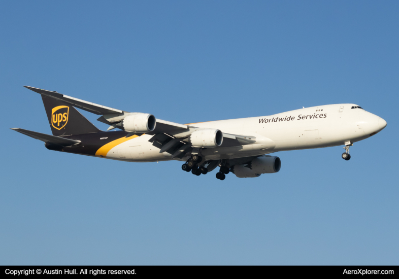 Photo of N607UP - United Parcel Service Boeing 747-8F at SDF on AeroXplorer Aviation Database