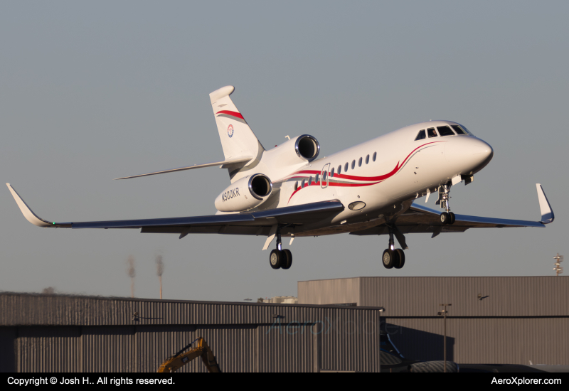 Photo of N900KR - PRIVATE Dassault Falcon 900EX at ADS on AeroXplorer Aviation Database