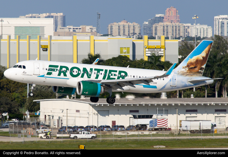 Photo of N352FR - Frontier Airlines Airbus A320NEO at FLL on AeroXplorer Aviation Database
