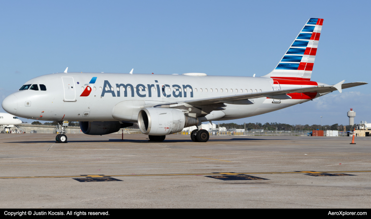 Photo of N773XF - American Airlines Airbus A319 at TPA on AeroXplorer Aviation Database