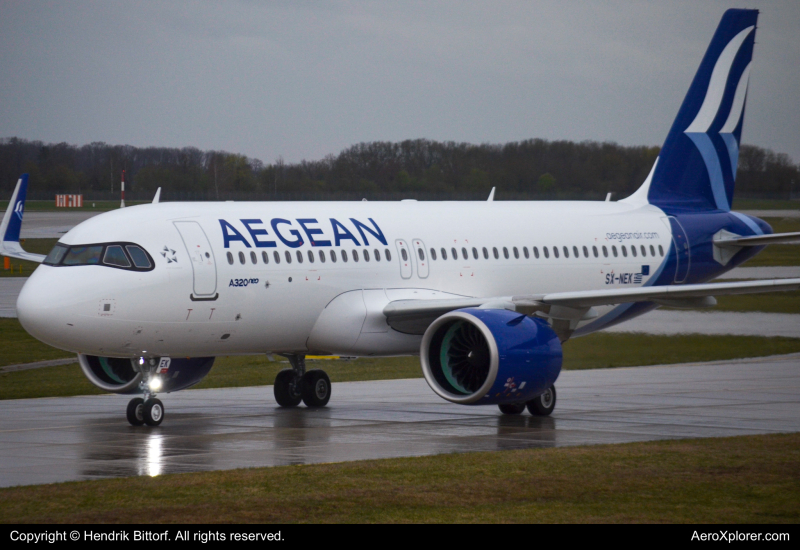 Photo of SX-NEK - Aegean Airlines Airbus A320NEO at MUC on AeroXplorer Aviation Database