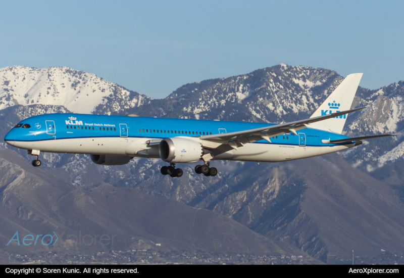Photo of PH-BHG - KLM Boeing 787-9 at SLC on AeroXplorer Aviation Database