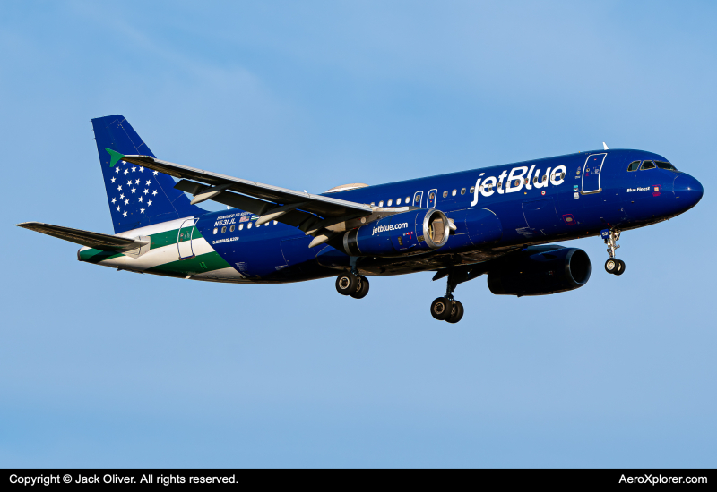 Photo of N531JL - JetBlue Airways Airbus A320 at JFK on AeroXplorer Aviation Database