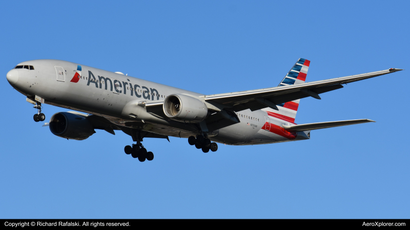 Photo of N753AN - American Airlines Boeing 777-200ER at MIA on AeroXplorer Aviation Database